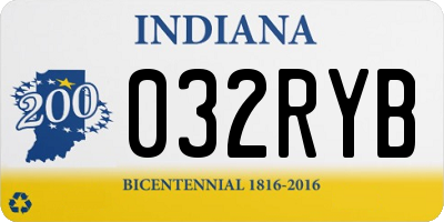 IN license plate 032RYB