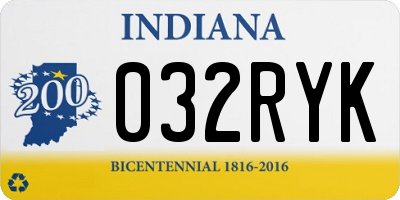 IN license plate 032RYK