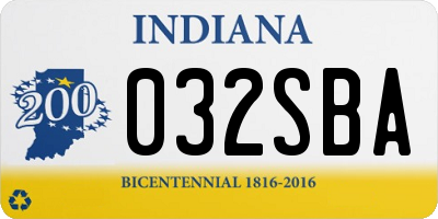 IN license plate 032SBA