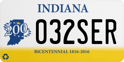 IN license plate 032SER