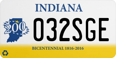 IN license plate 032SGE