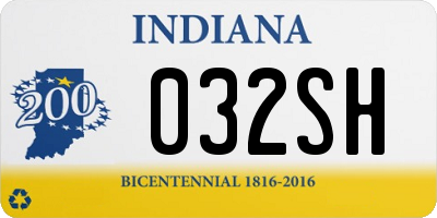 IN license plate 032SH