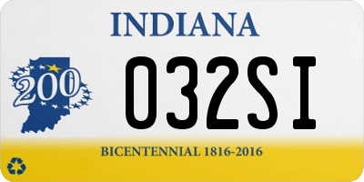 IN license plate 032SI