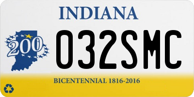 IN license plate 032SMC