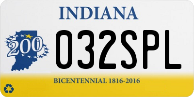IN license plate 032SPL