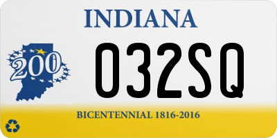 IN license plate 032SQ