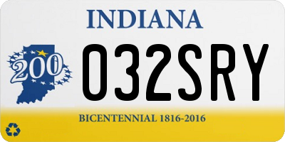 IN license plate 032SRY