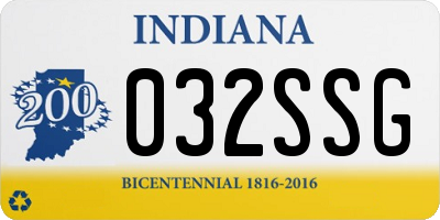 IN license plate 032SSG