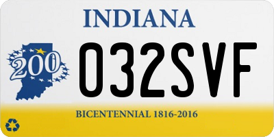 IN license plate 032SVF