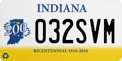 IN license plate 032SVM