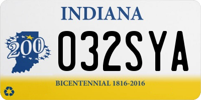 IN license plate 032SYA