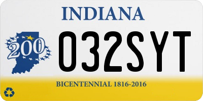 IN license plate 032SYT
