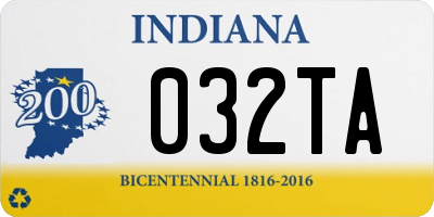 IN license plate 032TA