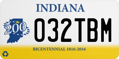 IN license plate 032TBM