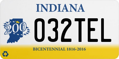 IN license plate 032TEL