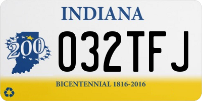 IN license plate 032TFJ