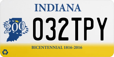 IN license plate 032TPY
