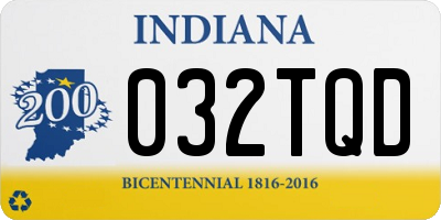 IN license plate 032TQD