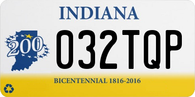 IN license plate 032TQP