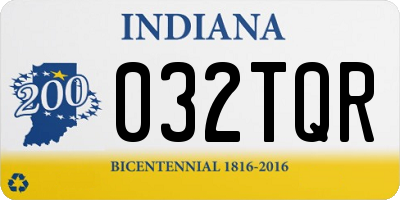 IN license plate 032TQR