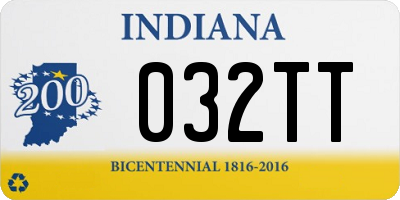 IN license plate 032TT