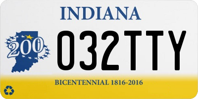 IN license plate 032TTY