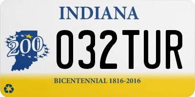 IN license plate 032TUR