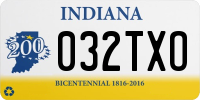 IN license plate 032TXO