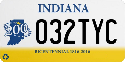 IN license plate 032TYC