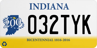 IN license plate 032TYK