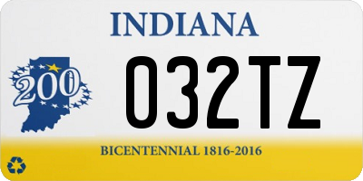 IN license plate 032TZ