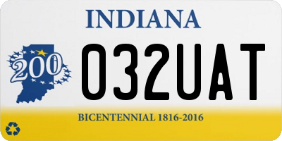 IN license plate 032UAT