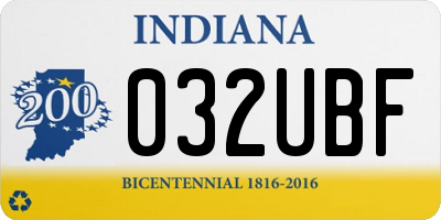 IN license plate 032UBF