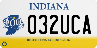 IN license plate 032UCA