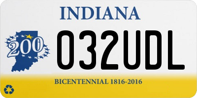IN license plate 032UDL