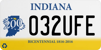 IN license plate 032UFE