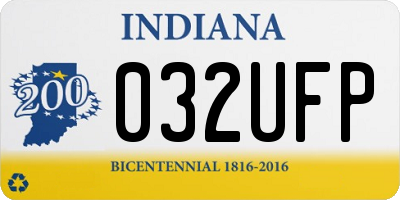 IN license plate 032UFP