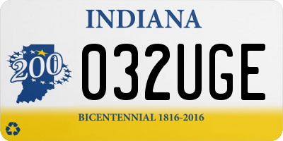 IN license plate 032UGE