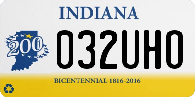 IN license plate 032UHO