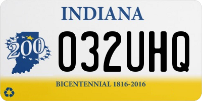 IN license plate 032UHQ