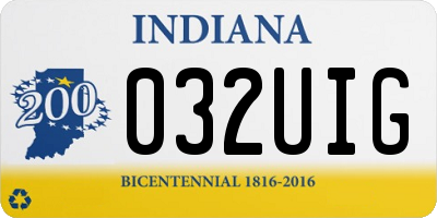 IN license plate 032UIG
