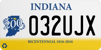 IN license plate 032UJX