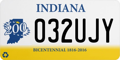 IN license plate 032UJY