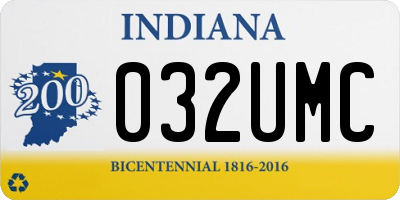 IN license plate 032UMC
