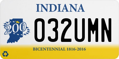 IN license plate 032UMN