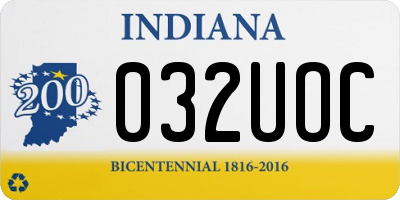 IN license plate 032UOC