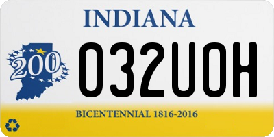 IN license plate 032UOH
