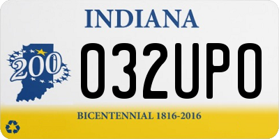 IN license plate 032UPO