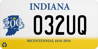 IN license plate 032UQ