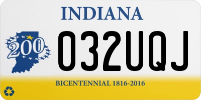 IN license plate 032UQJ